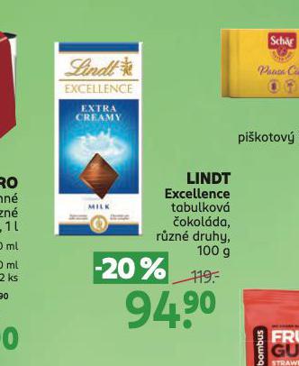 LINDT EXCELLENCE TABULKOV OKOLDA