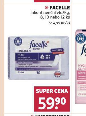 FACELLE INKONTINENN VLOKY