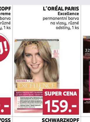 LOREAL PARIS EXCELLENCE PERMANENTN BARVA NA VLASY