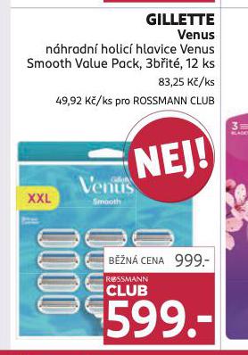 GILLETTE VENUS NHRADN HLAVICE