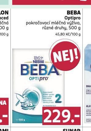 BEBA OPTIPRO POKRAČOVACÍ KOJENECKÁ VÝŽIVA