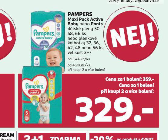 PAMPERS DĚTSKÉ PLENKY