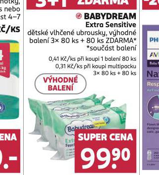 BABYDREAM EXTRA SENSITIVE DTSK VLHEN UBROUSKY