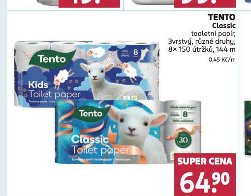 TENTO CLASSIC TOALETN PAPR