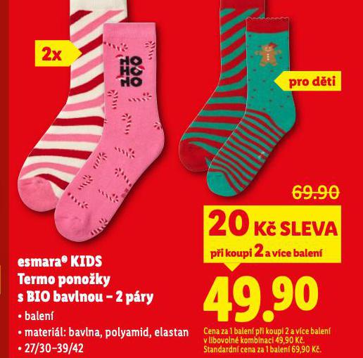 TERMO PONOŽKY S BIO BAVLNOU