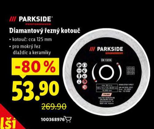 PARKSIDE DIAMANTOV EZN KOTOU