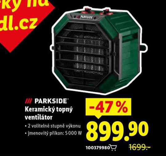PARKSIDE KERAMICK TOPN VENTILTOR