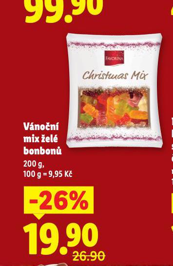 VÁNOČNÍ MIX ŽELÉ BONBONŮ