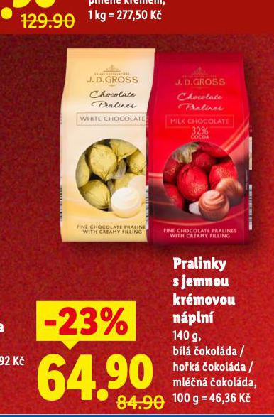 PRALINKY S JEMNOU KRMOVOU NPLN