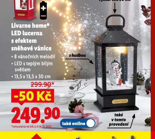 LIVARNO HOME LED LUCERNA S EFEKTEM SNHOV VNICE