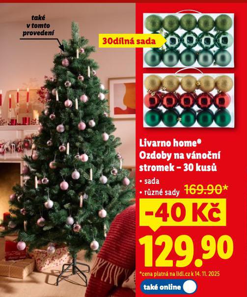 LIVARNO HOME OZDOBY NA VNON STROMEK
