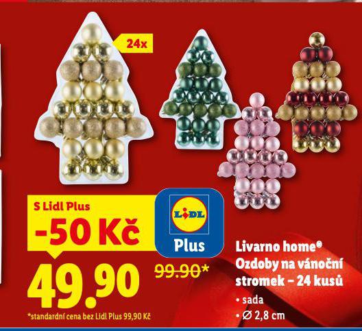 LIVARNO HOME OZDOBY NA VNON STROMEK