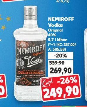 NEMIROFF VODKA