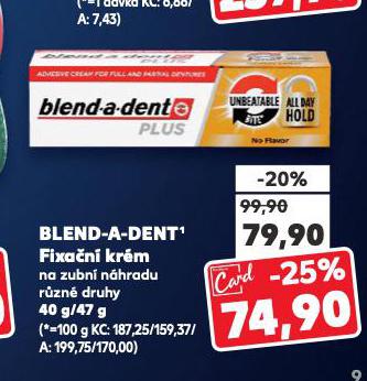 BLEND A DENT FIXAN KRM NA ZUBN PROTZU