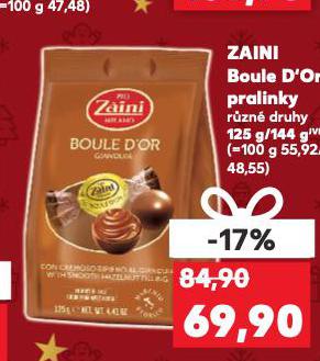 ZAINI BOULE D'OR PRALINKY
