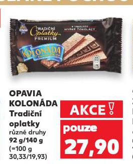 OPAVIA KOLONDA TRADIN OPLATKY