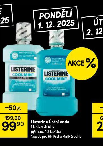 LISTERINE ÚSTNÍ VODA