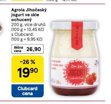 AGROLA JIHOESK JOGURT VE SKLE OCHUCEN
