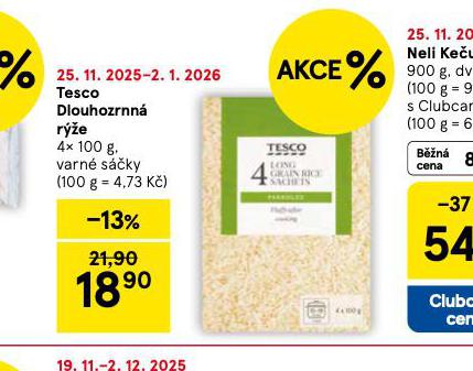 TESCO DLOUHOZRNNÁ RÝŽE