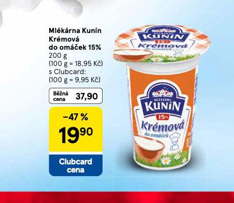 KUNÍN KRÉMOVÁ DO OMÁČEK 15%