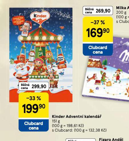 KINDER ADVENTNÍ KALENDÁŘ