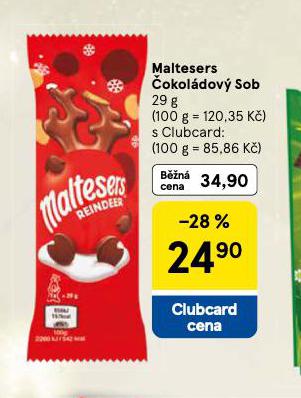 MALTESERS ČOKOLÁDOVÝ SOB