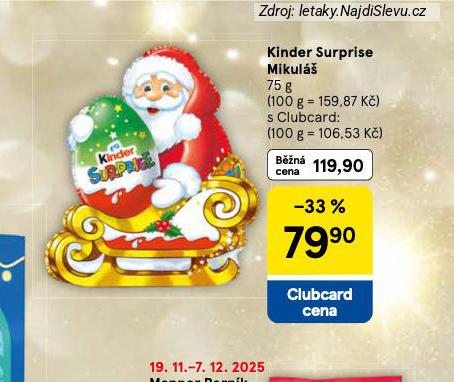 KINDER SURPRISE MIKULÁŠ