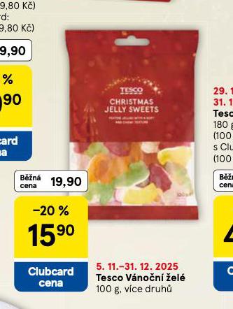 TESCO VÁNOČNÍ ŽELÉ