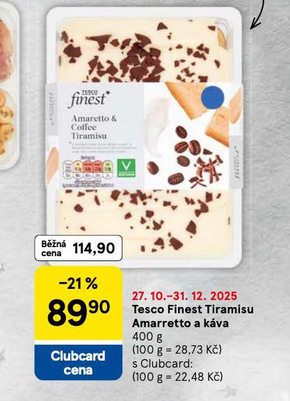 TESCO FINEST TIRAMISU AMARRETTO A KVA