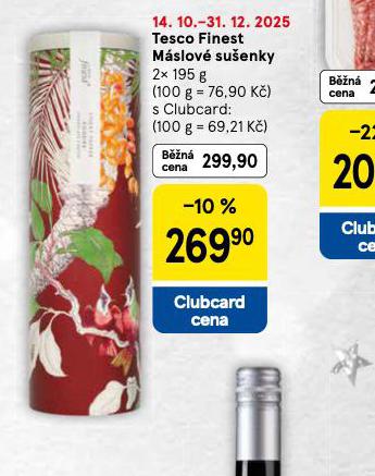 TESCO FINEST MÁSLOVÉ SUŠENKY