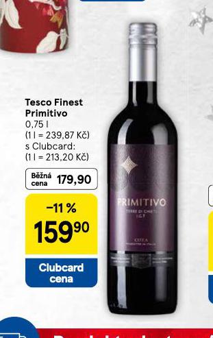TESCO FINEST PRIMITIVO