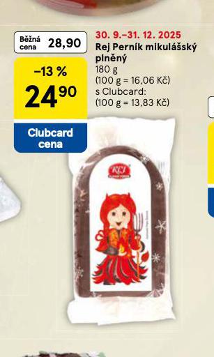 REJ PERNÍK MIKULÁŠSKÝ PLNĚNÝ