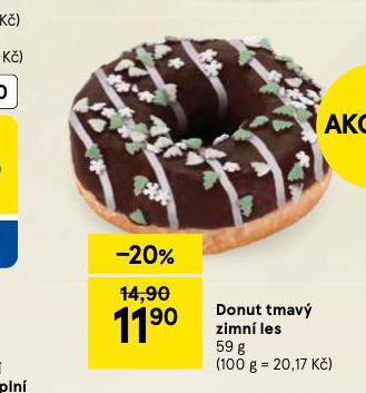 DONUT TMAVÝ ZIMNÍ LES