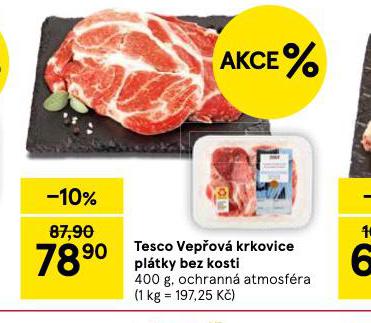 VEPŘOVÁ KRKOVICE BEZ KOSTI - PLÁTKY