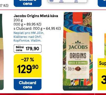 JACOBS ORIGINS MLETÁ KÁVA