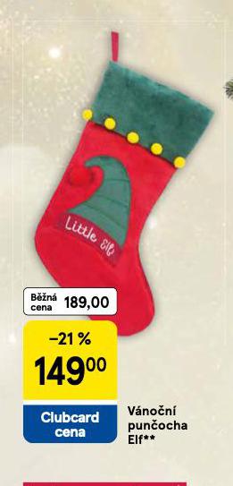 VÁNOČNÍ PUNČOCHA ELF