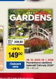 POZNÁMKOVÝ NÁSTĚNNÝ KALENDÁŘ ZAHRADY 2026