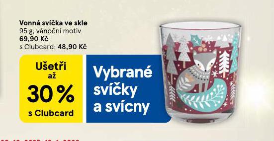 VONNÁ SVÍČKA VE SKLE