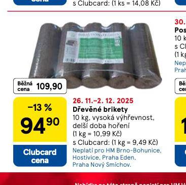 DŘEVĚNÉ BRIKETY