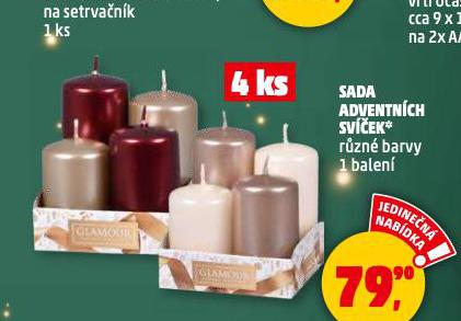 SADA ADVENTNÍCH SVÍČEK