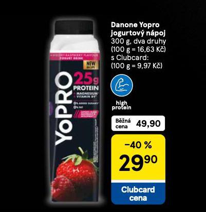 DANONE YOPRO JOGURTOVÝ NÁPOJ