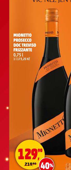 MIONETTO PROSECCO DOC TREVISO FRIZZANTE