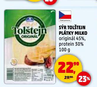 SÝR TOLŠTEJN PLÁTKY MILKO