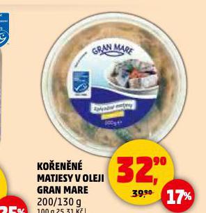 KOŘENĚNÉ MATJESY V OLEJI GRAN MARE