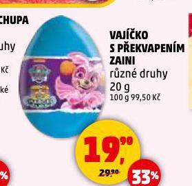 ZAINI VAJÍČKO S PŘEKVAPENÍM