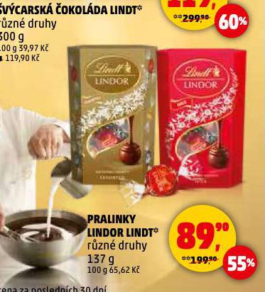 LINDT LINDOR PRALINKY