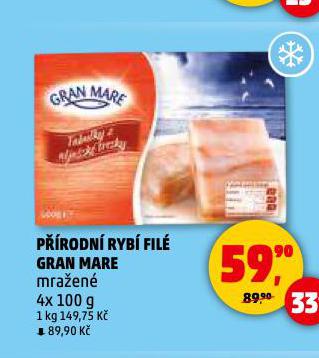 PŘÍRODNÍ RYBÍ FILÉ GRAN MARE