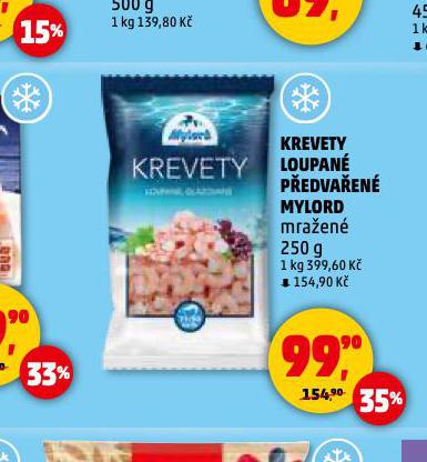 KREVETY LOUPANÉ PŘEDVAŘENÉ