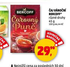 BERCOFF VÁNOČNÍ ČAJ
