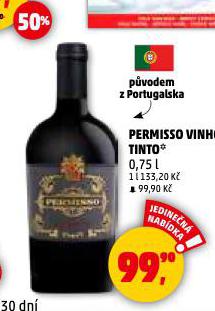 PERMISSO VINHO TINTO